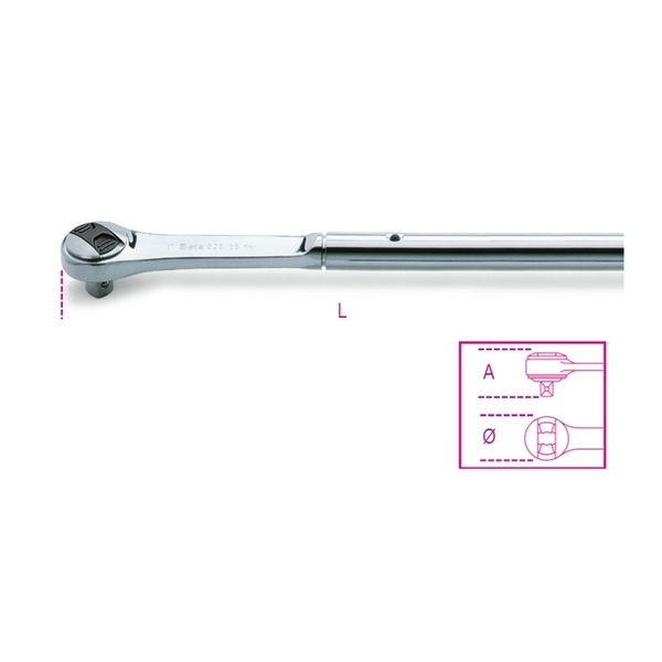 Beta Slide T-Handle, 1" Drive 009290860